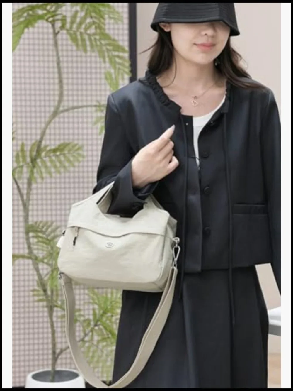Lightweight Nylon Hobo Bag Crossbody Shoulder Tote Purse Travel Handbag